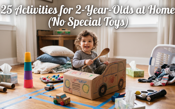 25 Activities for 2 Year Olds at Home (No Special Toys)