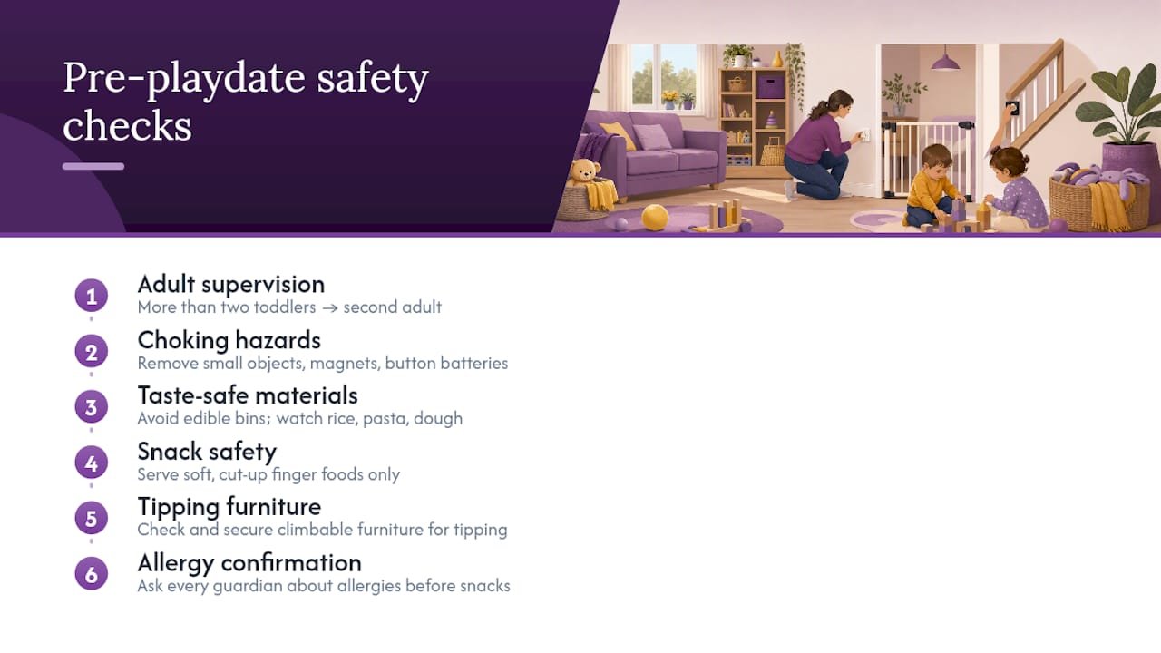 Six safety checks for toddler playdates