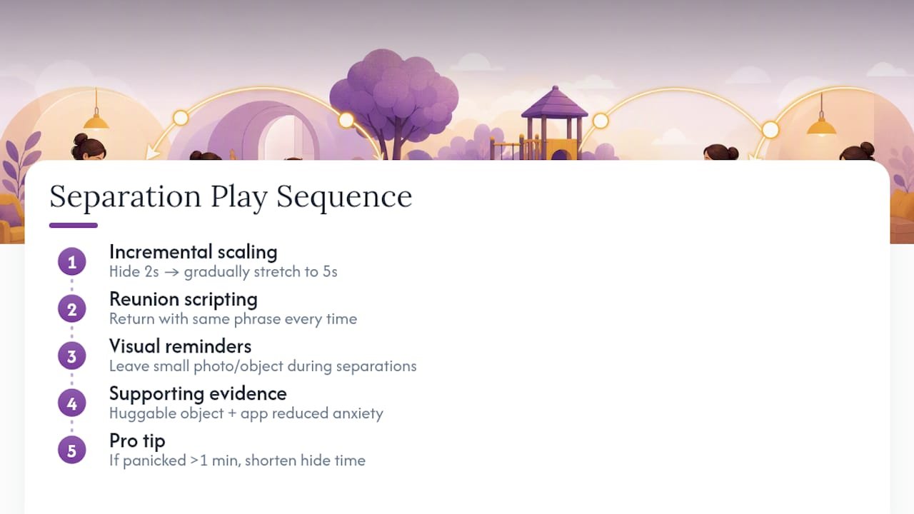 Using Attachment Play to Ease Separation Anxiety — overview diagram