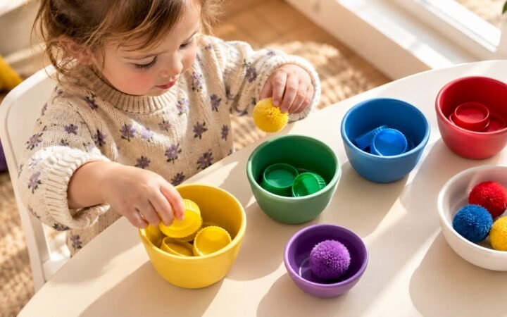 Five Minutes to Play: 10 Color Sorting Activities for UK Toddlers