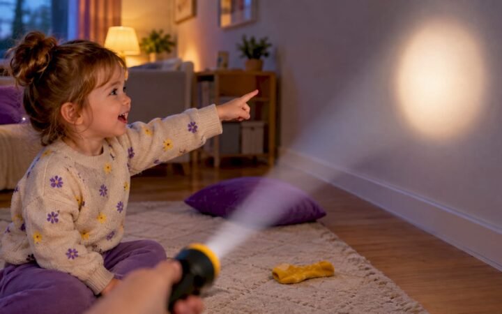11 Low Prep Flashlight Games for UK Toddlers That Build Language