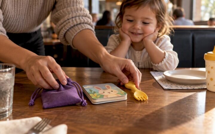 Pack a 3 Item Screen Free Restaurant Kit to Calm Toddlers