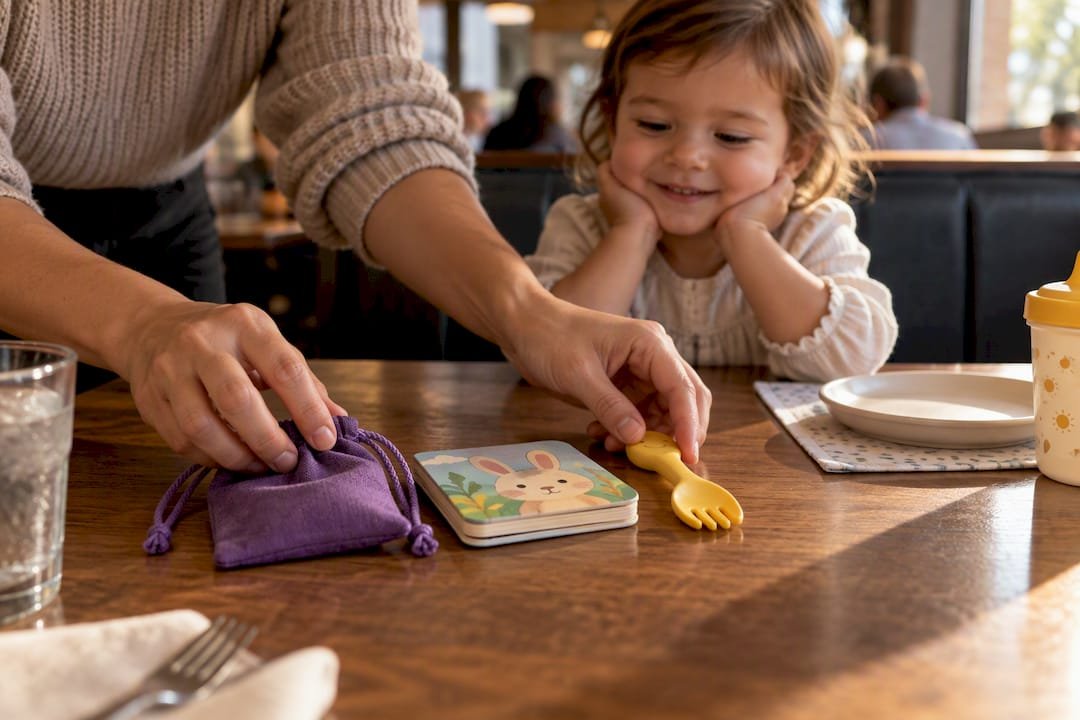 Pack a 3 Item Screen Free Restaurant Kit to Calm Toddlers