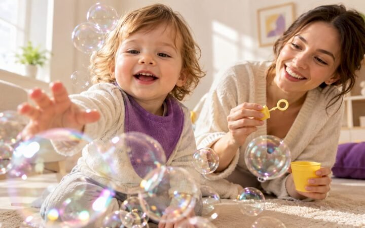 12 Bubble Play Ideas for Busy Parents That Build Toddler Language