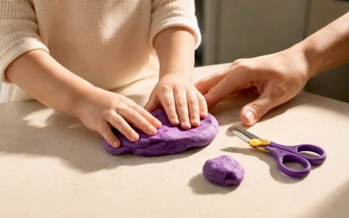 Five Minute Montessori Inspired Playdough Activities for Toddlers