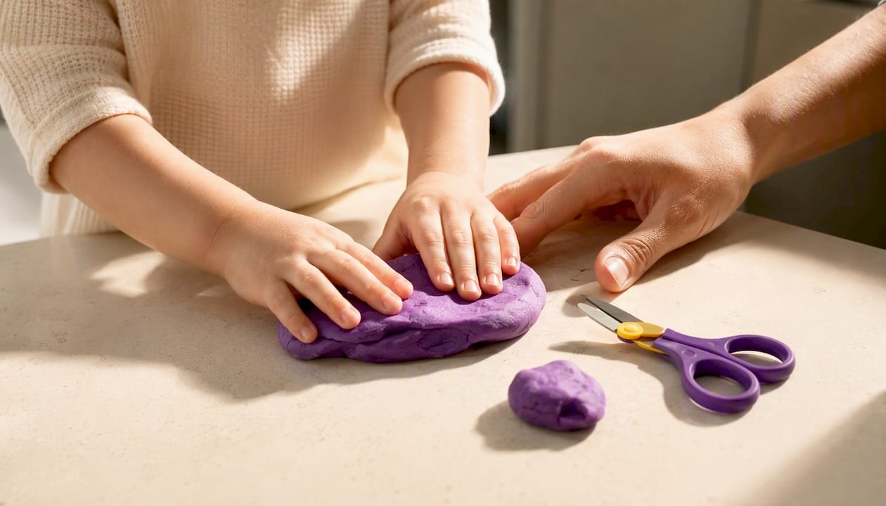 Five Minute Montessori Inspired Playdough Activities for Toddlers