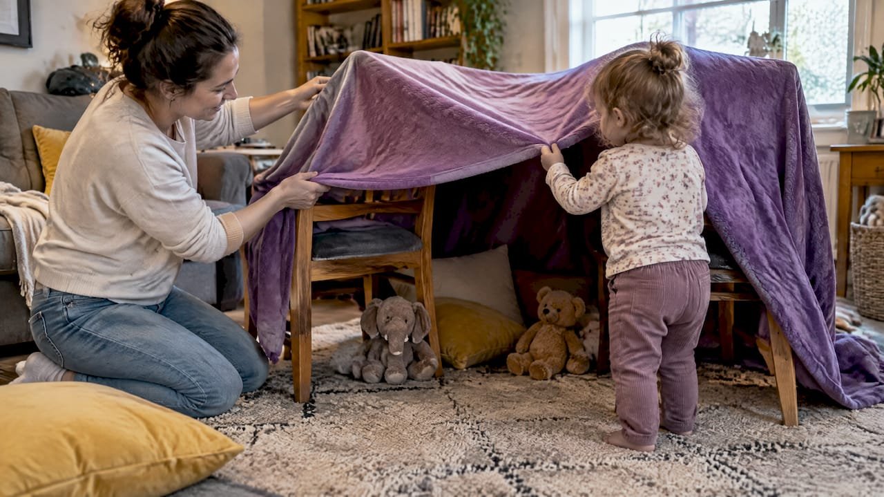 10 Minute Blanket Forts Toddlers Can Build With You
