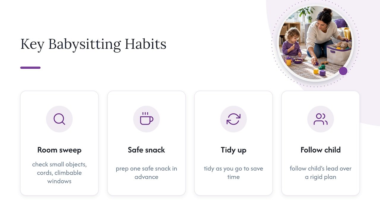 Four habits for easier toddler babysitting