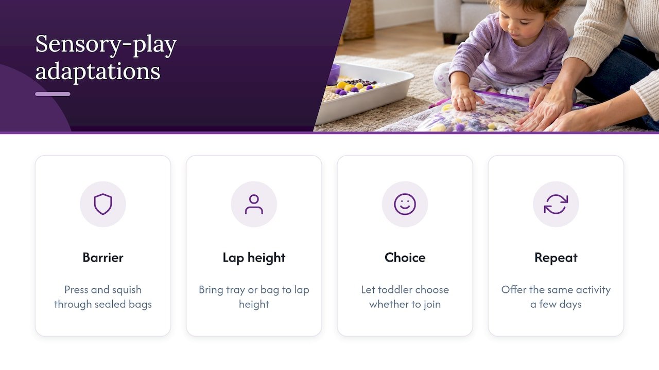 Four ways to adapt sensory play for toddlers
